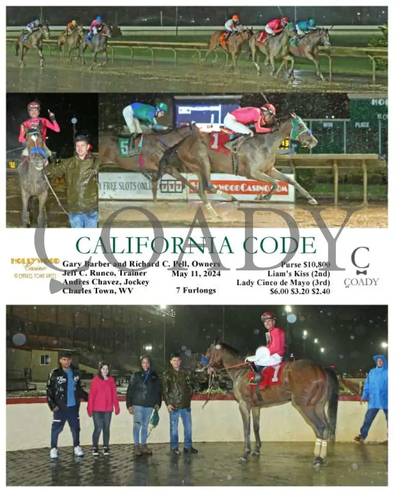 California Code - 05-11-24 R08 Ct Hollywood Casino At Charles Town Races