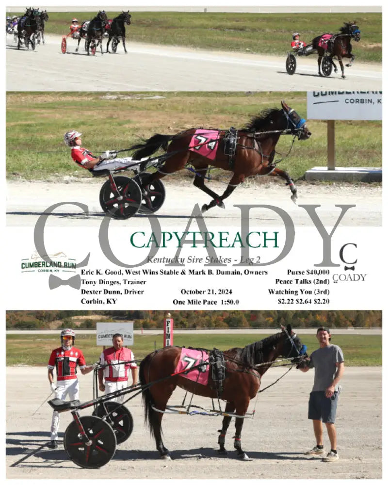 Capytreach - Kentucky Sire Stakes Leg 2 10-21-24 R04 Clr Cumberland Run