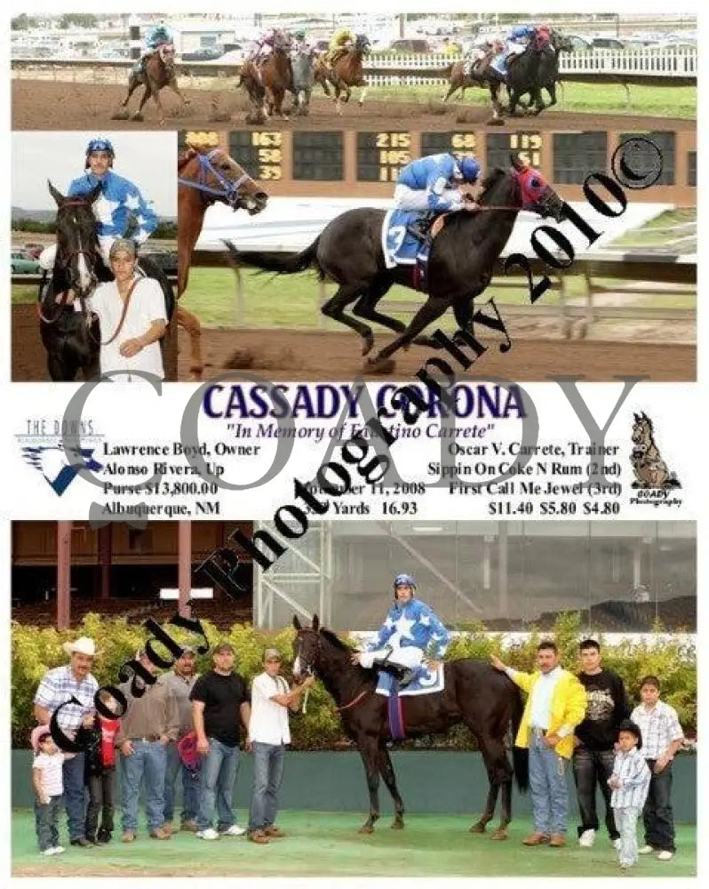 Cassady Corona - In Memory Of Faustino Carrete Downs At Albuquerque