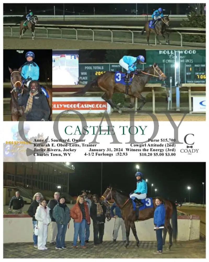 Castle Toy - 01-31-24 R01 Ct Hollywood Casino At Charles Town Races