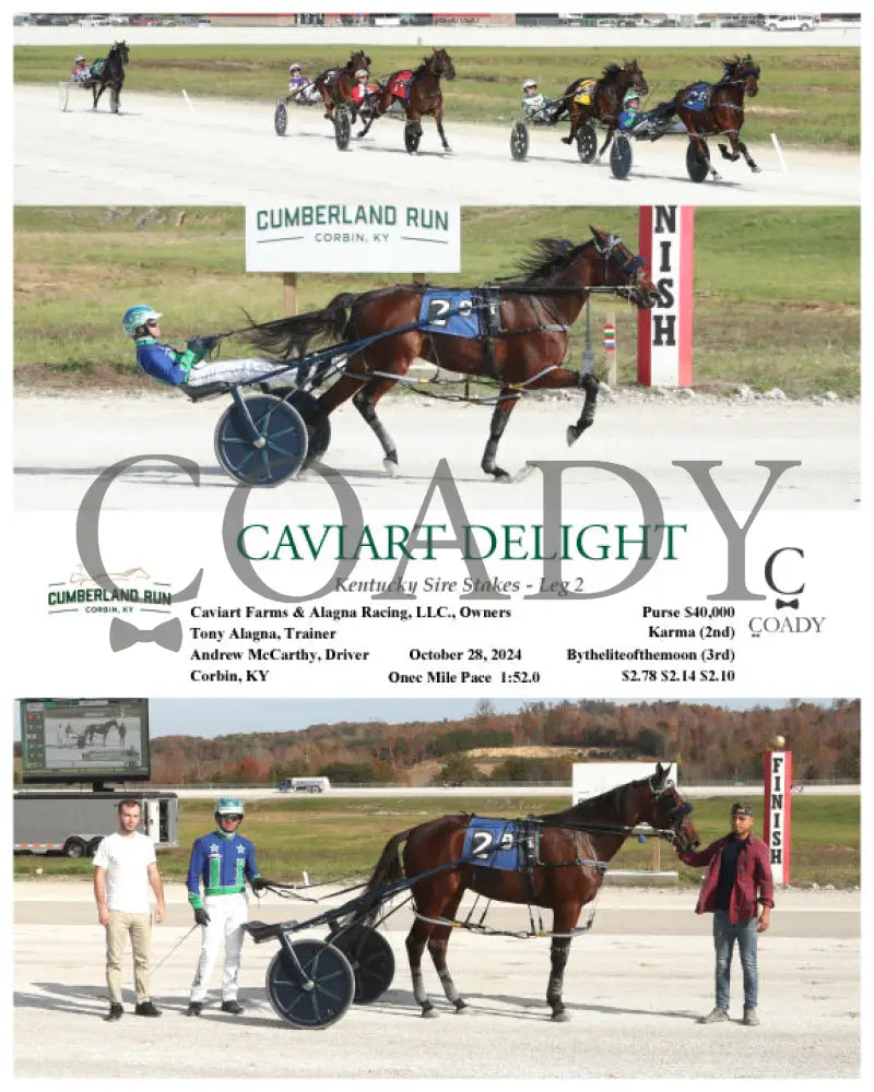 Caviart Delight - Kentucky Sire Stakes Leg 2 10-28-24 R08 Clr Cumberland Run