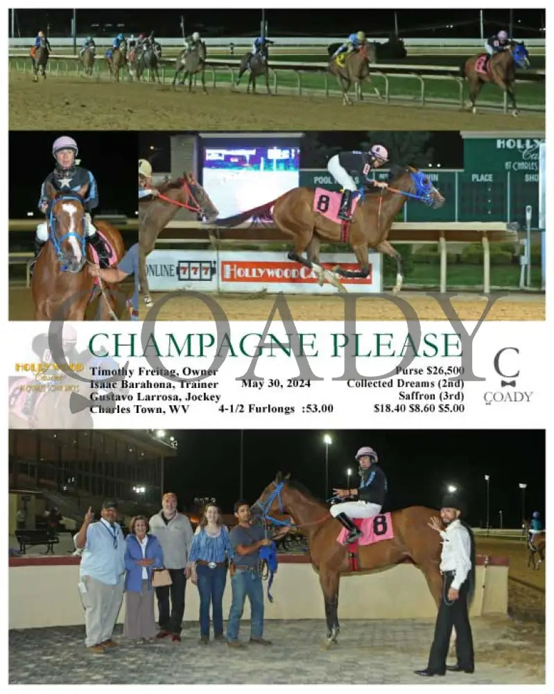 Champagne Please - 05-30-24 R06 Ct Hollywood Casino At Charles Town Races