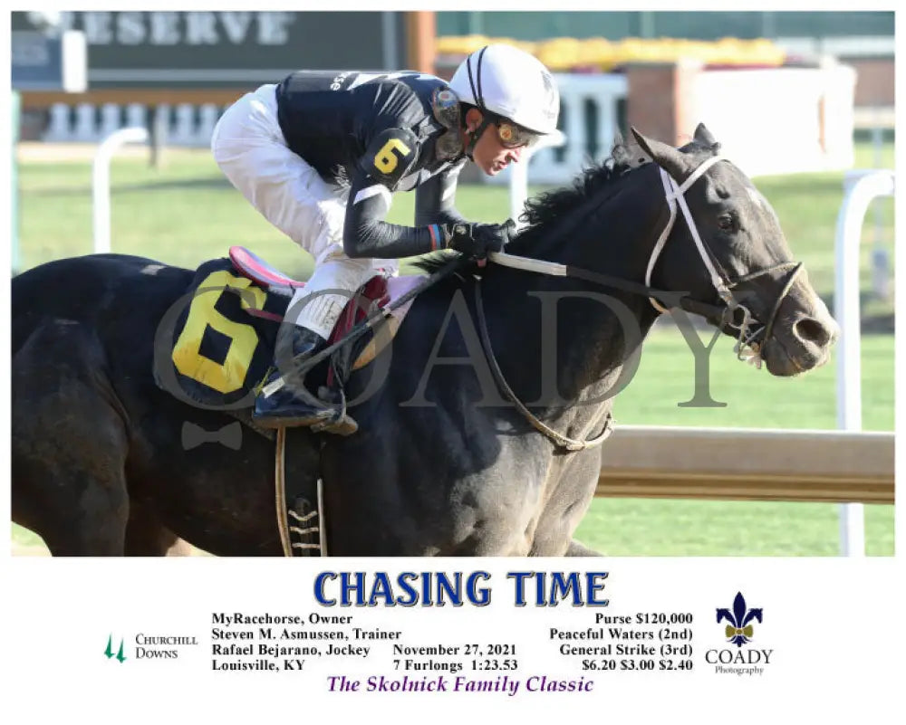 Chasing Time - 11-27-21 R06 Cd Action 03 Churchill Downs