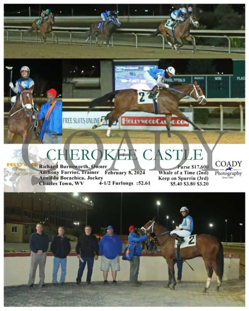 Cherokee Castle - 02-08-24 R03 Ct Hollywood Casino At Charles Town Races