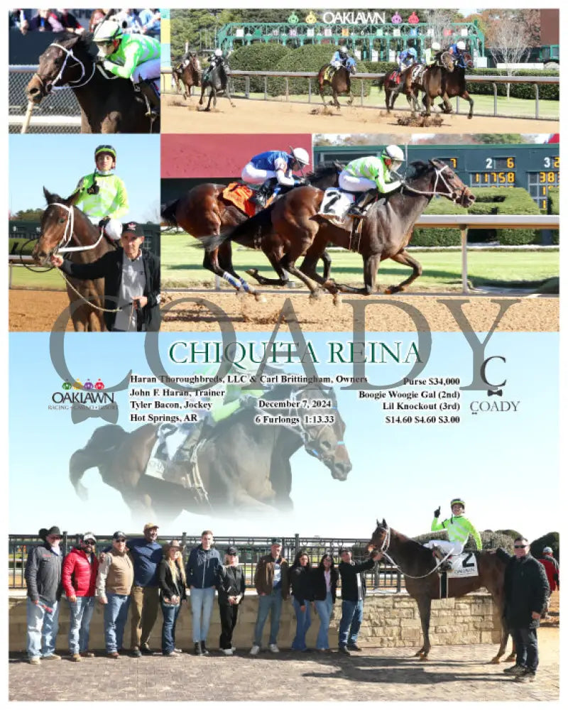 Chiquita Reina - 12-07-24 R01 Op Oaklawn Park