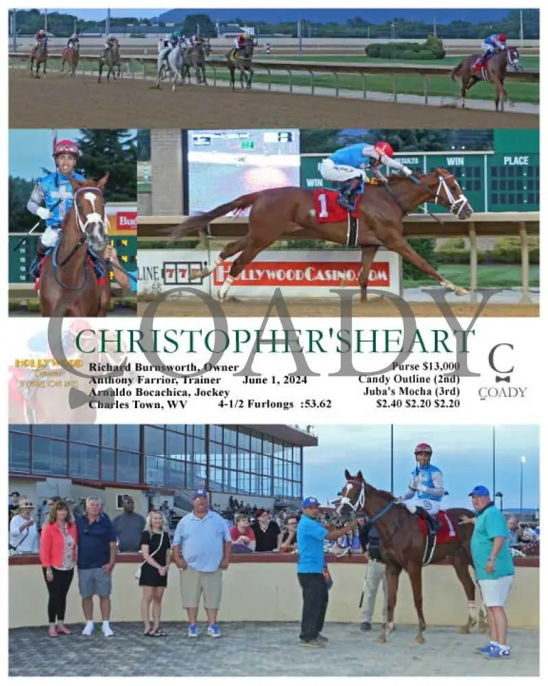 Christopher’sheart - 06-01-24 R03 Ct Hollywood Casino At Charles Town Races