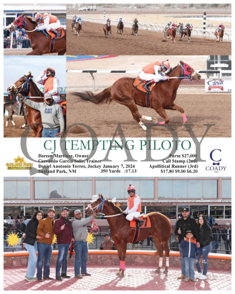 Cj Tempting Piloto - 01-07-24 R05 Sun Sunland Park