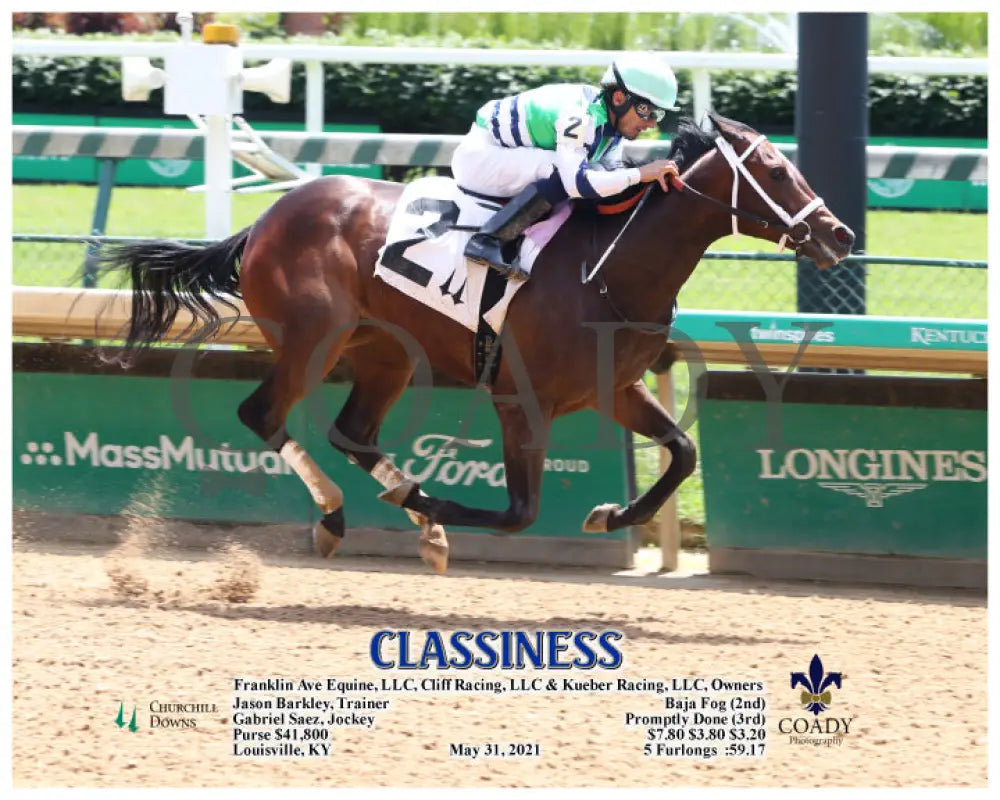 Classiness - 05-31-21 R01 Cd Action Churchill Downs