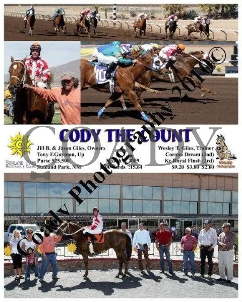 Cody The Count - 3 2009 Sunland Park