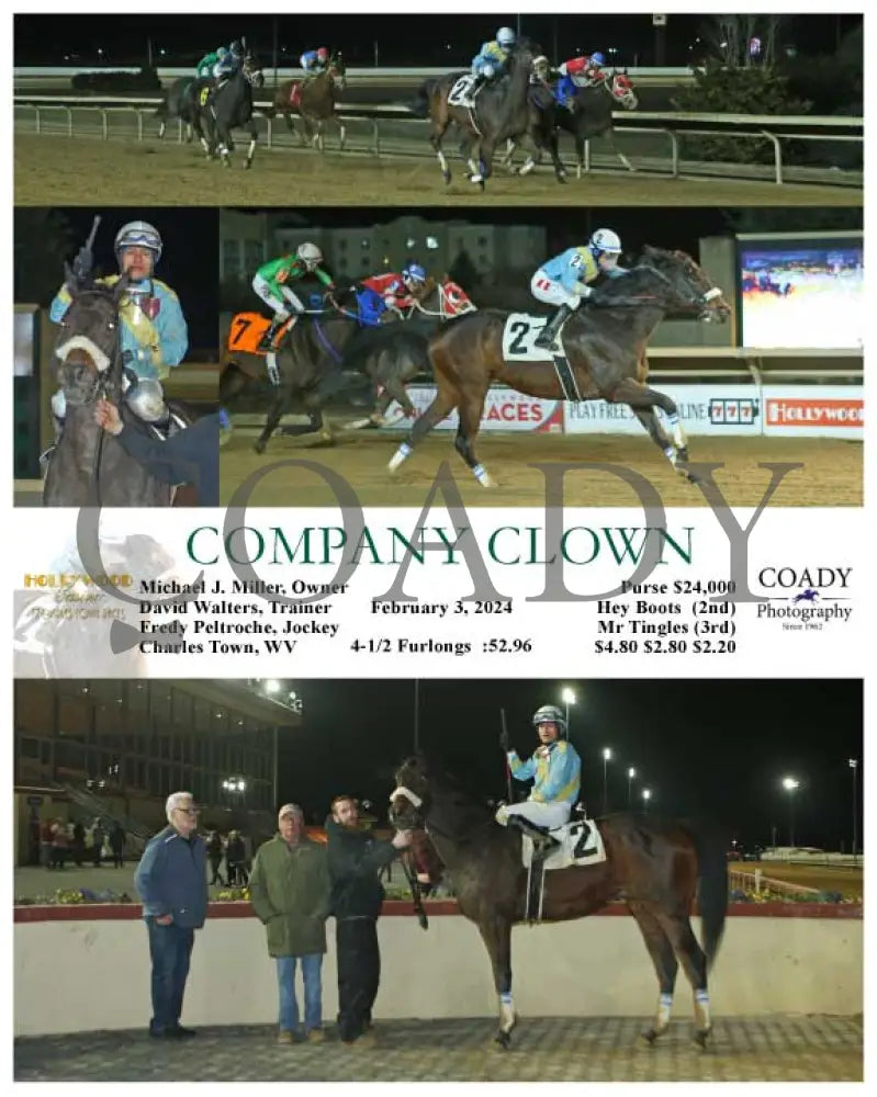 Company Clown - 02-03-24 R05 Ct Hollywood Casino At Charles Town Races