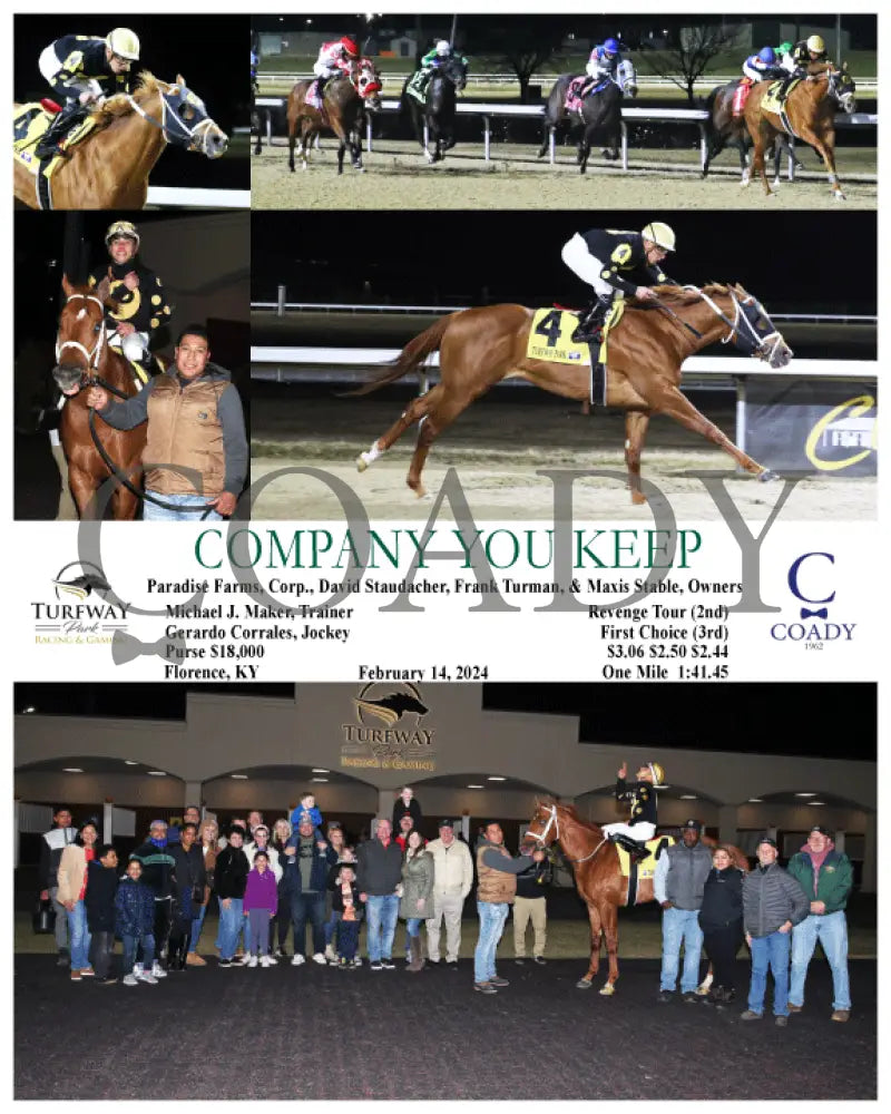 Company You Keep - 02-14-24 R04 Tp Turfway Park