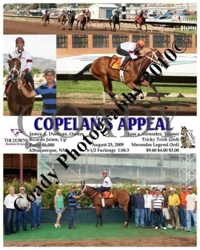 Copelan S Appeal - 8 25 2009 Downs At Albuquerque