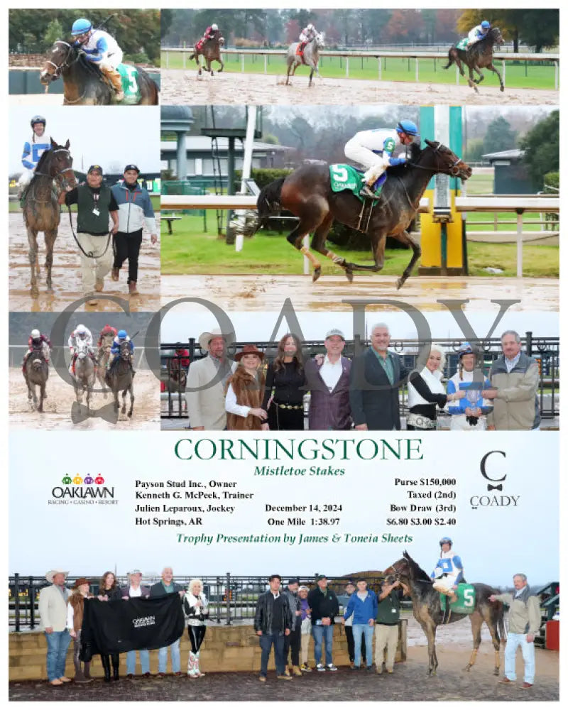 Corningstone - Mistletoe Stakes 12-14-24 R09 Op Oaklawn Park