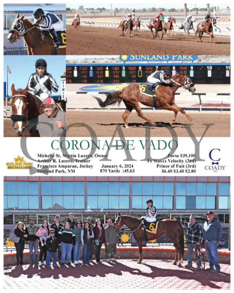 Corona De Vado - 01-06-24 R01 Sun Sunland Park