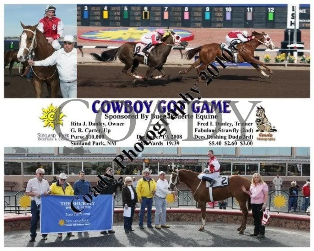 Cowboy Got Game - Sponsored By Buena Suerte Equi Sunland Park