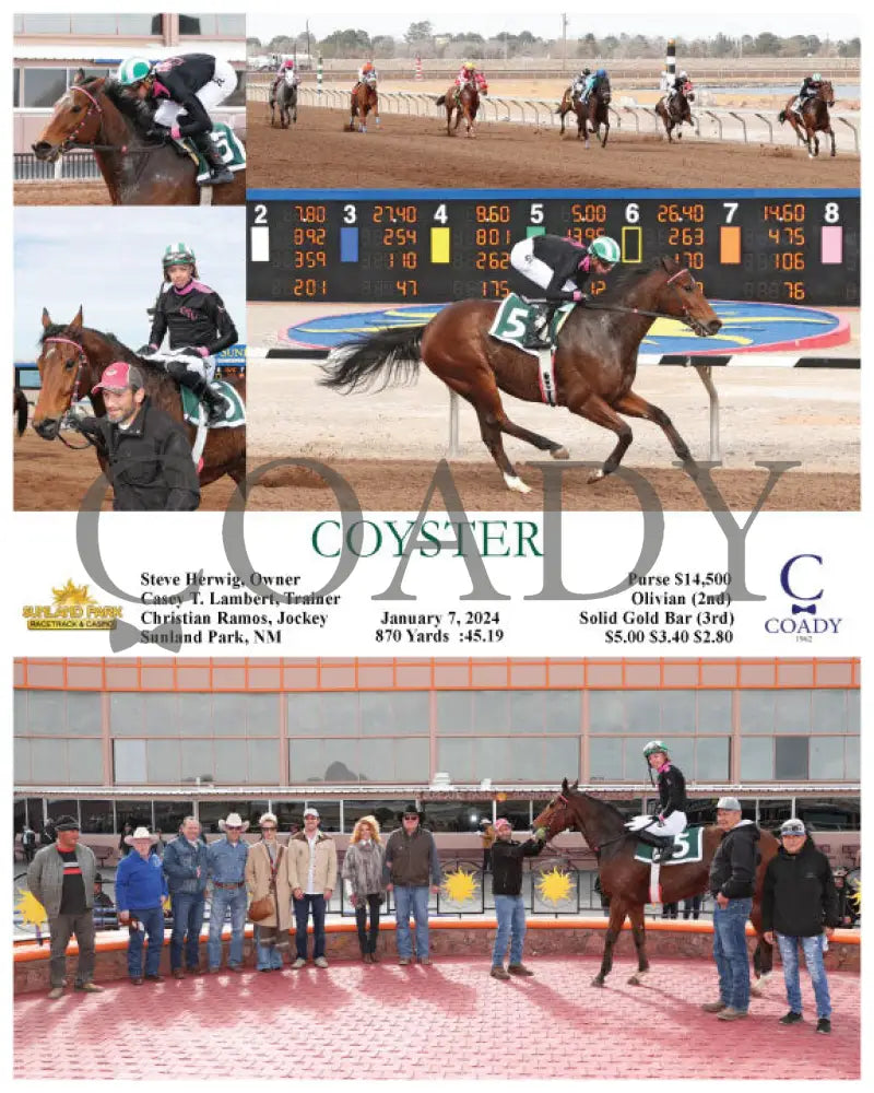 Coyster - 01-07-24 R01 Sun Sunland Park