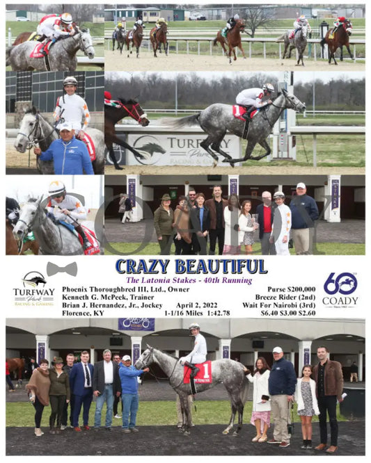 Crazy Beautiful - The Latonia Stakes 40Th Running 04-02-22 R07 Tp Turfway Park