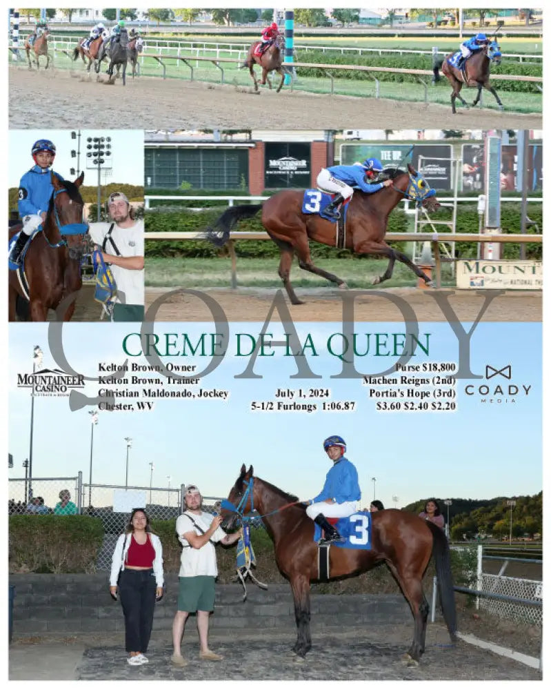 Creme De La Queen - 07-01-24 R04 Mnr Mountaineer Park