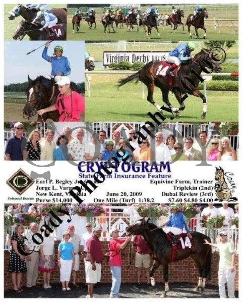 Cryptogram - State Farm Insurance Feature 6 Colonial Downs