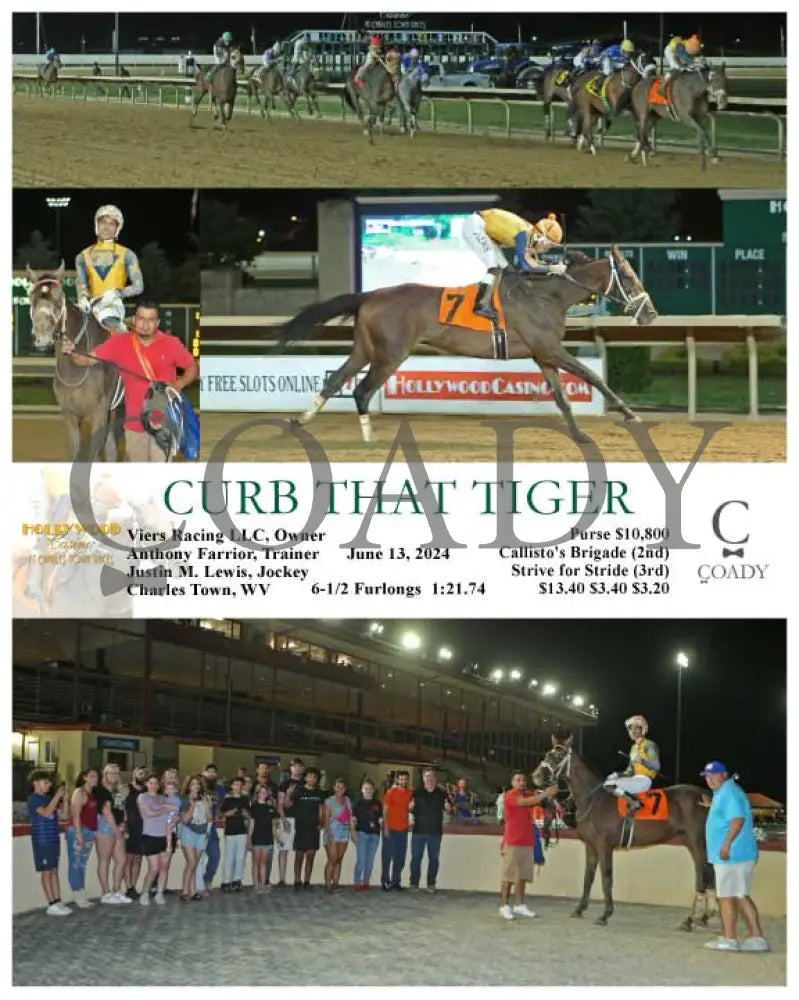 Curb That Tiger - 06-13-24 R08 Ct Hollywood Casino At Charles Town Races