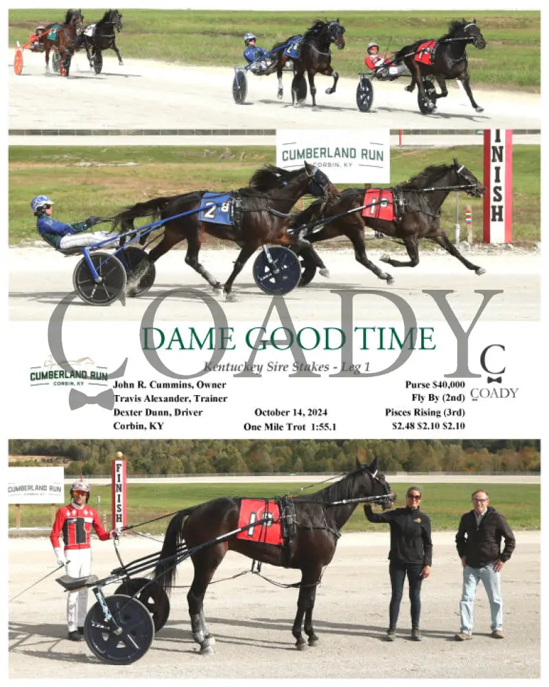 Dame Good Time - Kentuckey Sire Stakes Leg 1 10-14-24 R08 Clr Cumberland Run