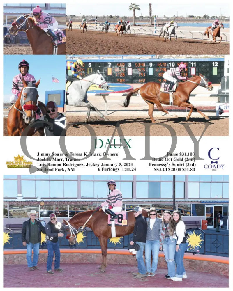 Daux - 01-05-24 R06 Sun Sunland Park