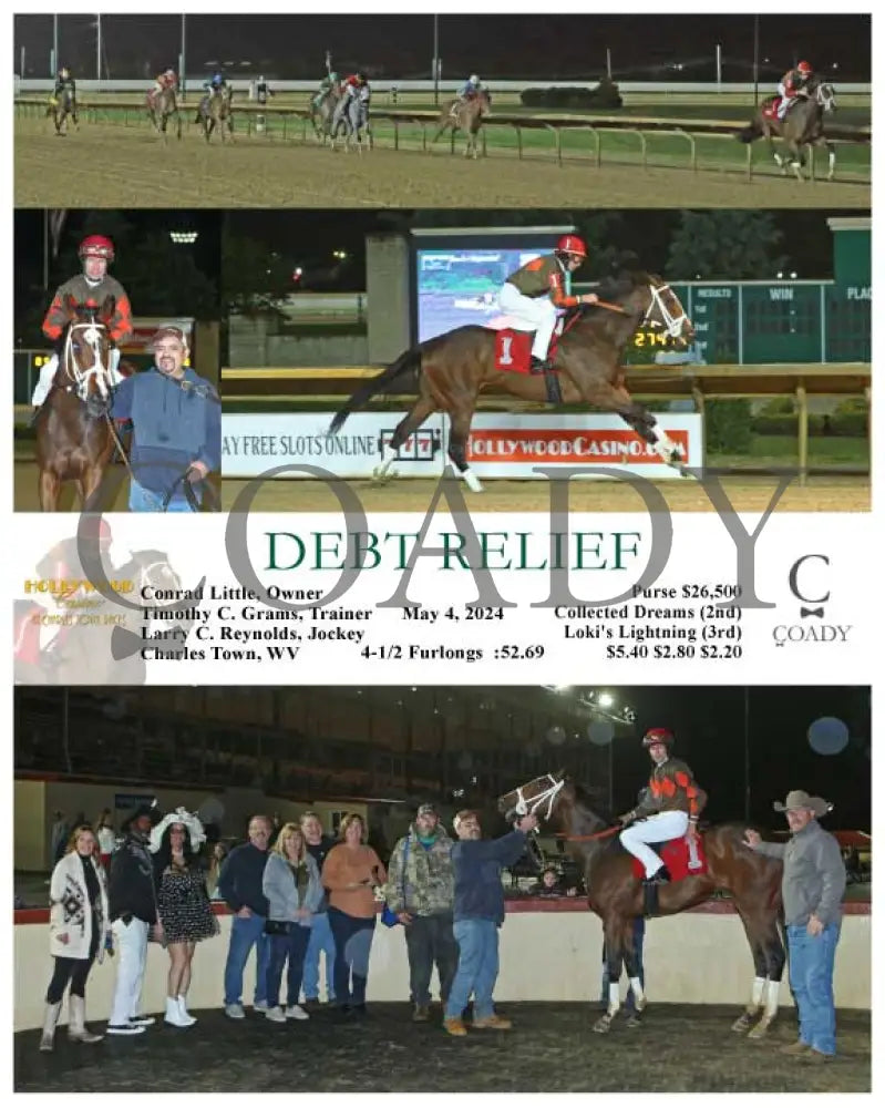 Debt Relief - 05-04-24 R03 Ct Hollywood Casino At Charles Town Races