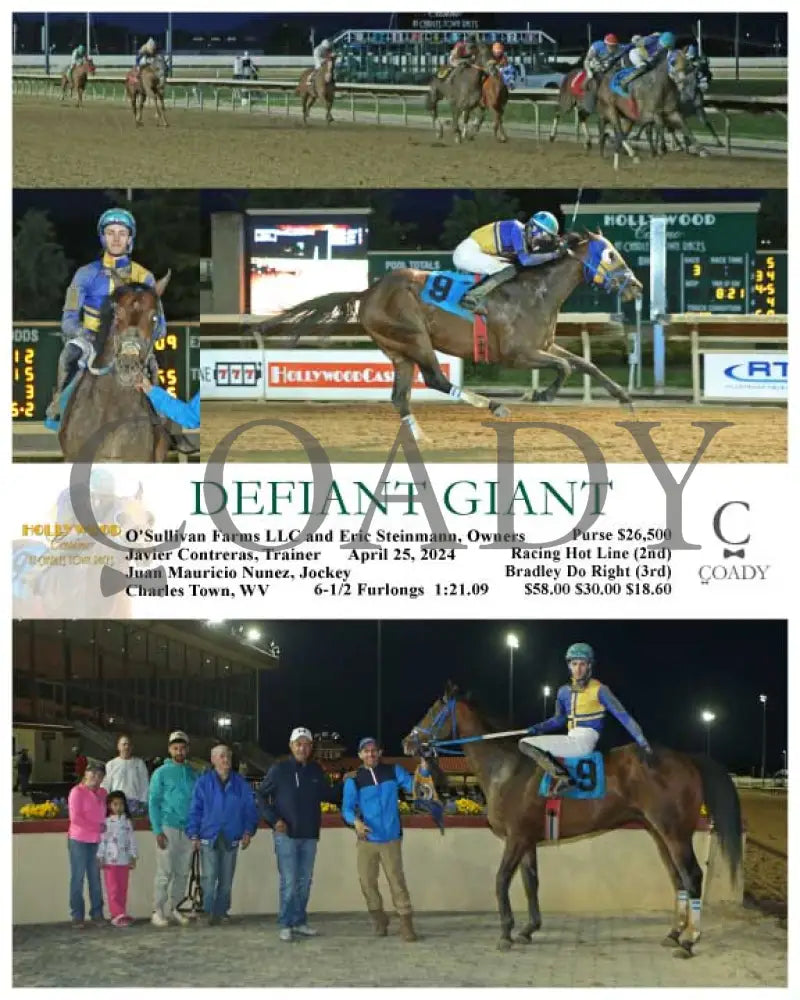 Defiant Giant - 04-25-24 R03 Ct Hollywood Casino At Charles Town Races