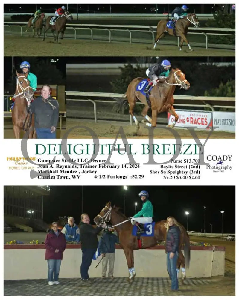 Delightful Breeze - 02-14-24 R02 Ct Hollywood Casino At Charles Town Races