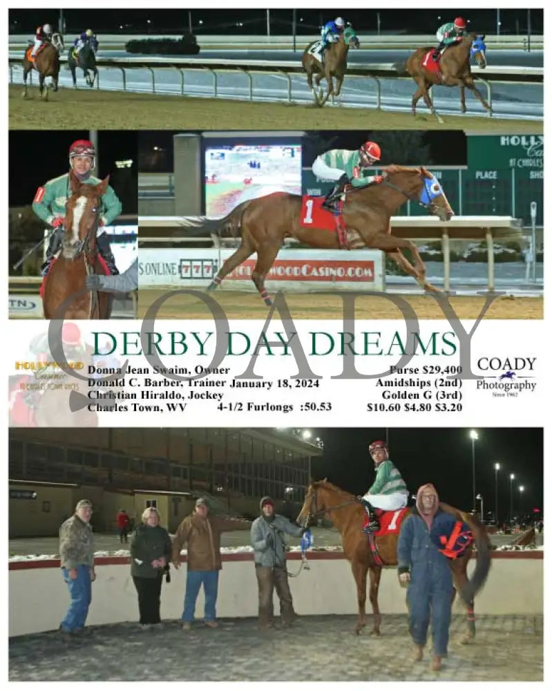 Derby Day Dreams - 01-18-24 R07 Ct Hollywood Casino At Charles Town Races