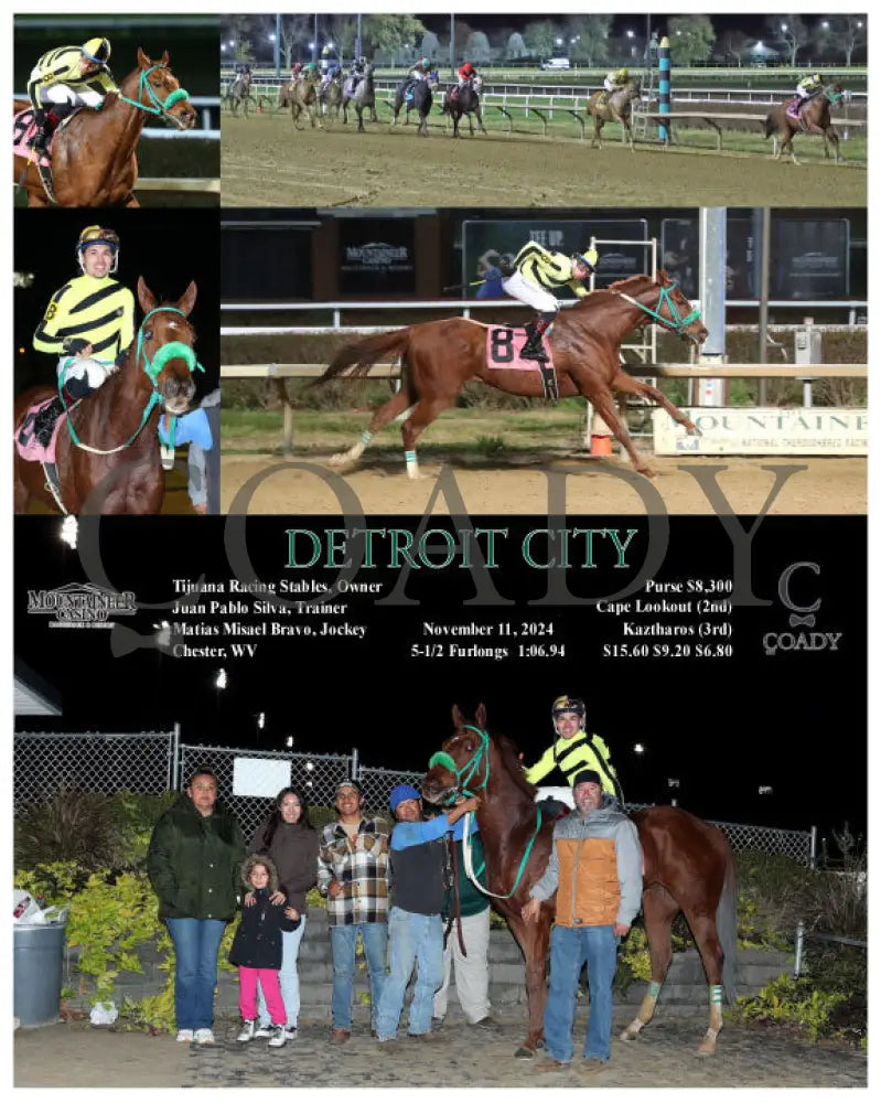 Detroit City - 11-11-24 R08 Mnr Mountaineer Park