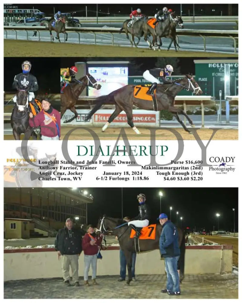 Dialherup - 01-18-24 R06 Ct Hollywood Casino At Charles Town Races