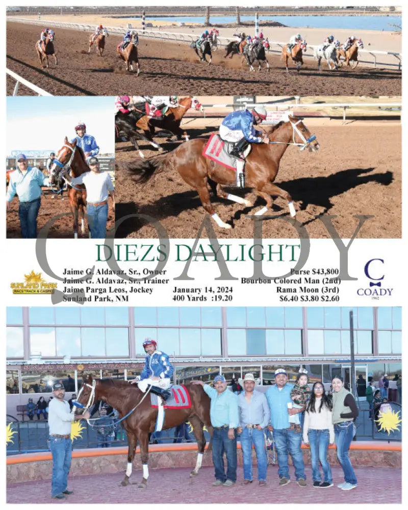 Diezs Daylight - 01-14-24 R08 Sun Sunland Park