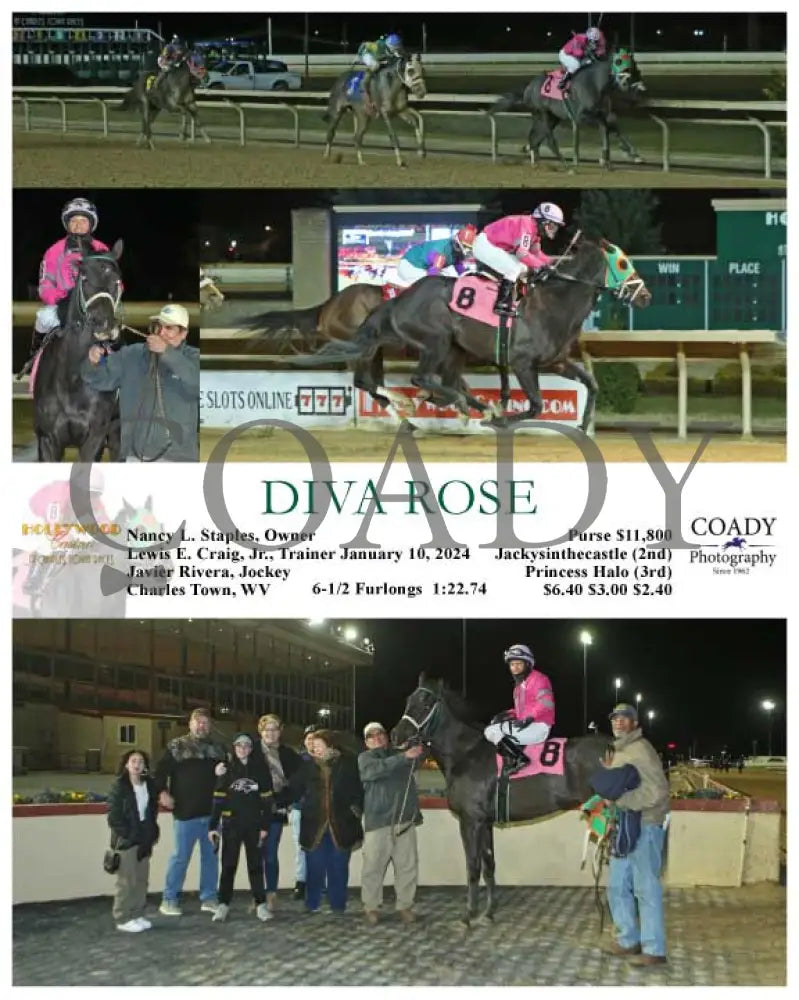 Diva Rose - 01-10-24 R06 Ct Hollywood Casino At Charles Town Races