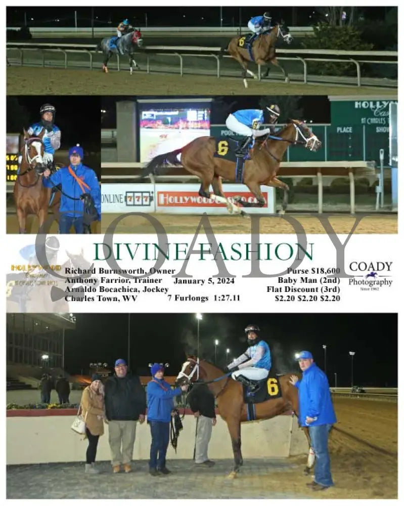 Divine Fashion - 01-05-24 R06 Ct Hollywood Casino At Charles Town Races