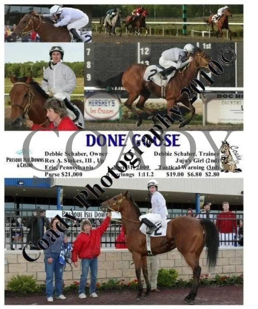 Done Goose - 5 31 2009 Presque Isle Downs