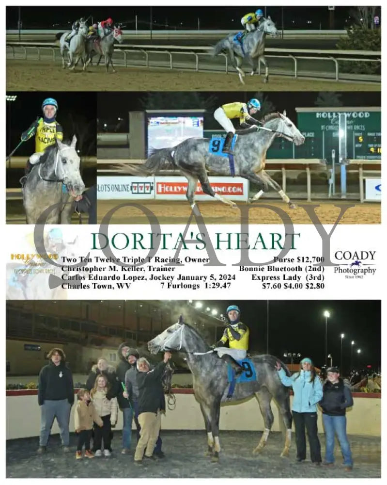 Dorita’s Heart - 01-05-24 R05 Ct Hollywood Casino At Charles Town Races