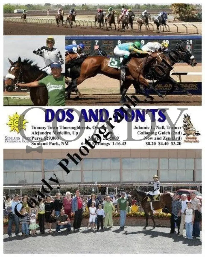 Dos And Don Ts - 3 29 2009 Sunland Park