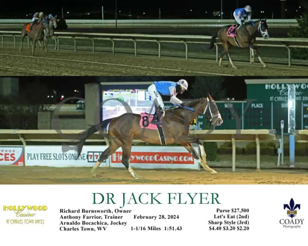 Dr Jack Flyer - 02-28-24 R05 Ct Hollywood Casino At Charles Town Races