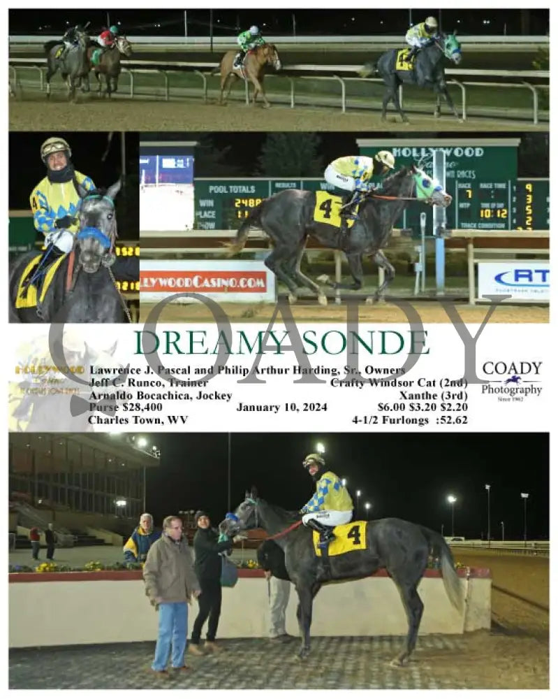 Dreamy Sonde - 01-10-24 R07 Ct Hollywood Casino At Charles Town Races