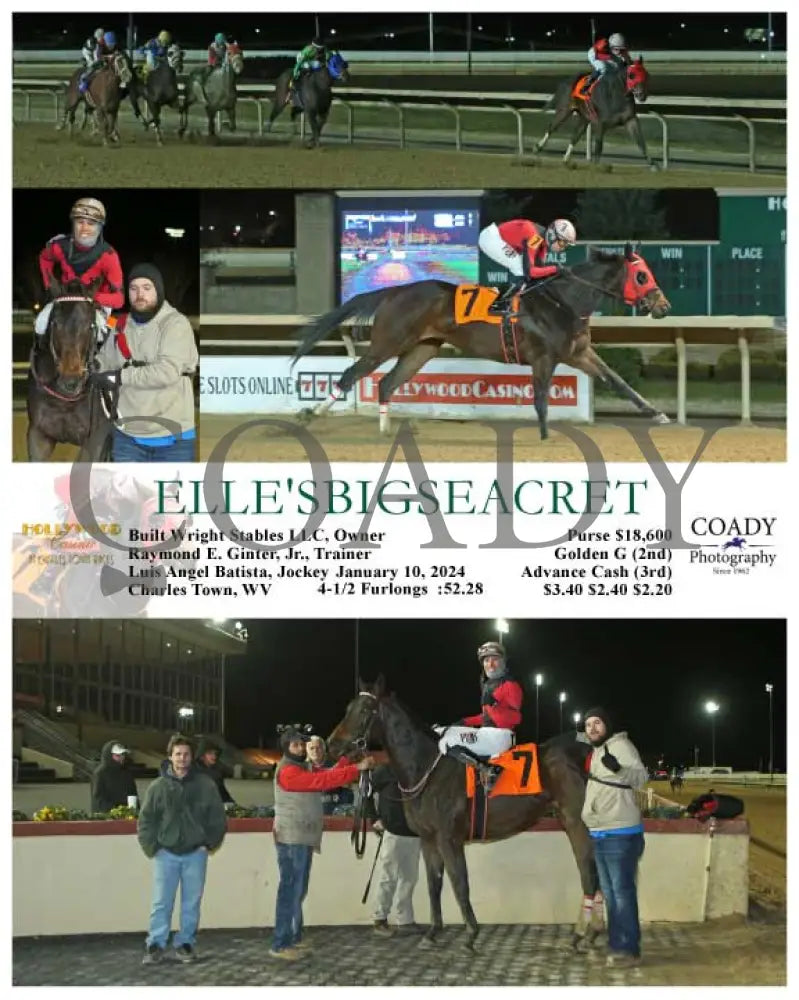 Elle’sbigseacret - 01-10-24 R01 Ct Hollywood Casino At Charles Town Races