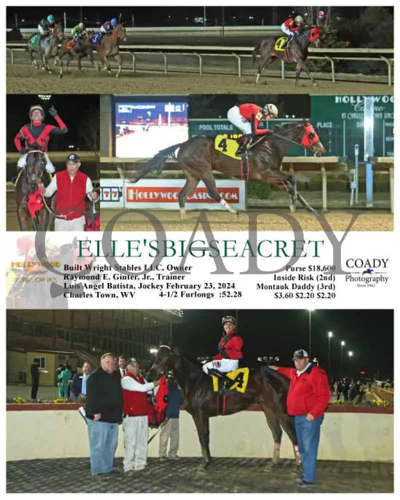 Elle’sbigseacret - 02-23-24 R01 Ct Hollywood Casino At Charles Town Races