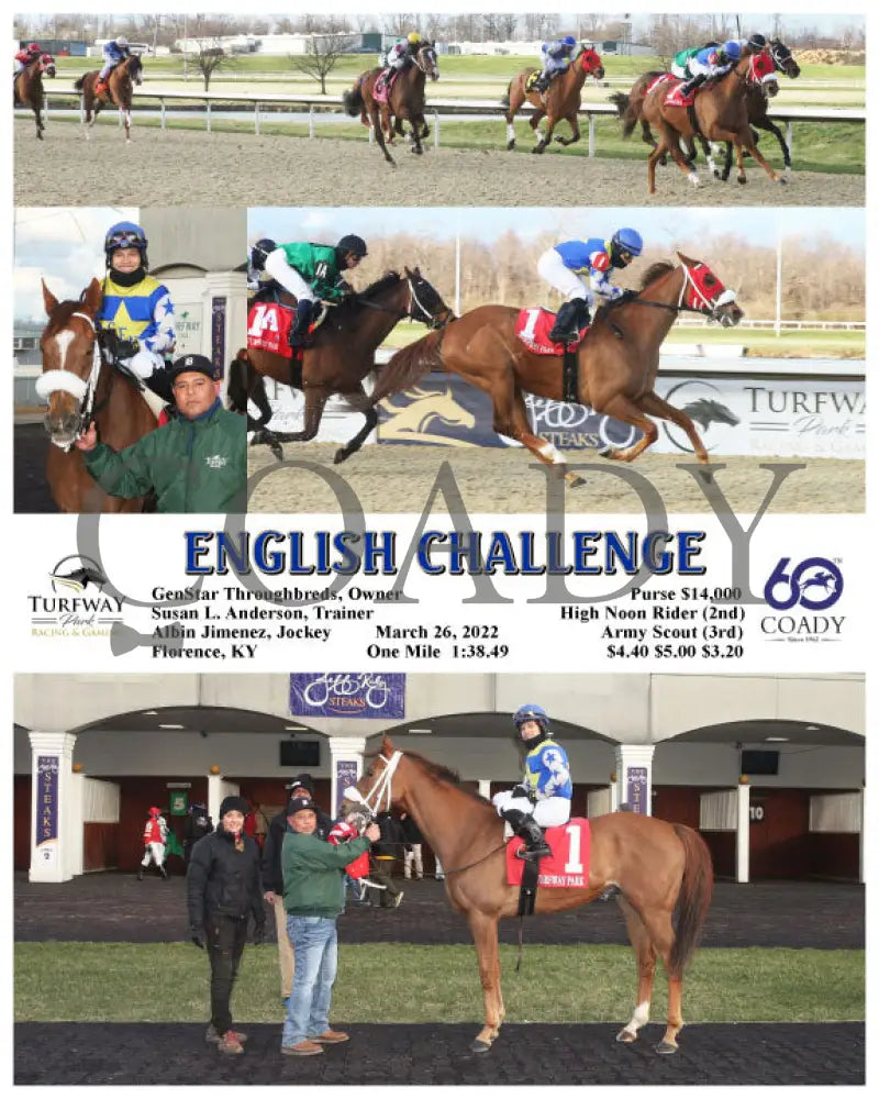 English Challenge - 03-26-22 R02 Tp Turfway Park