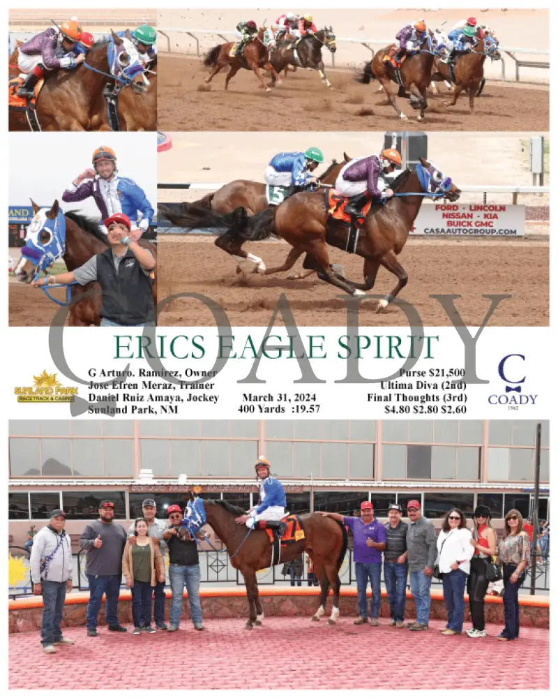 Erics Eagle Spirit - 03 - 31 - 24 R02 Sun Sunland Park