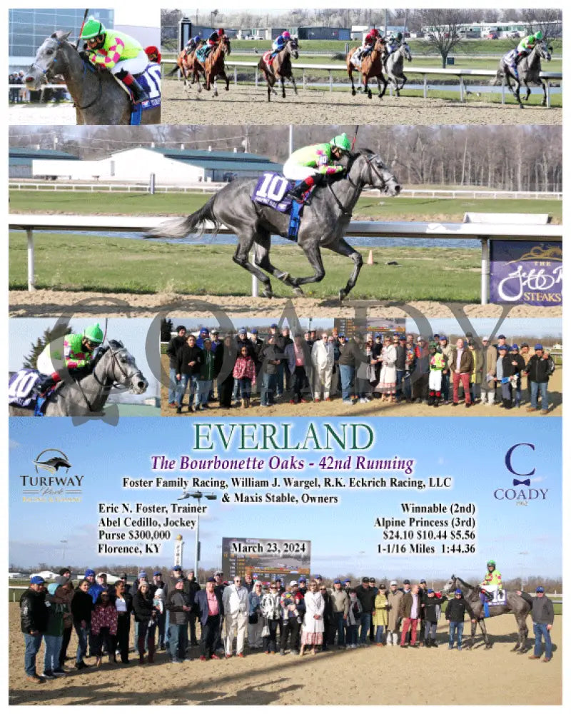 Everland - The Bourbonette Oaks 42Nd Running 03 - 23 - 24 R11 Tp Turfway Park