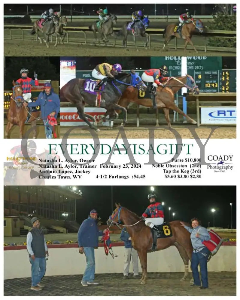 Everydayisagift - 02-23-24 R08 Ct Hollywood Casino At Charles Town Races