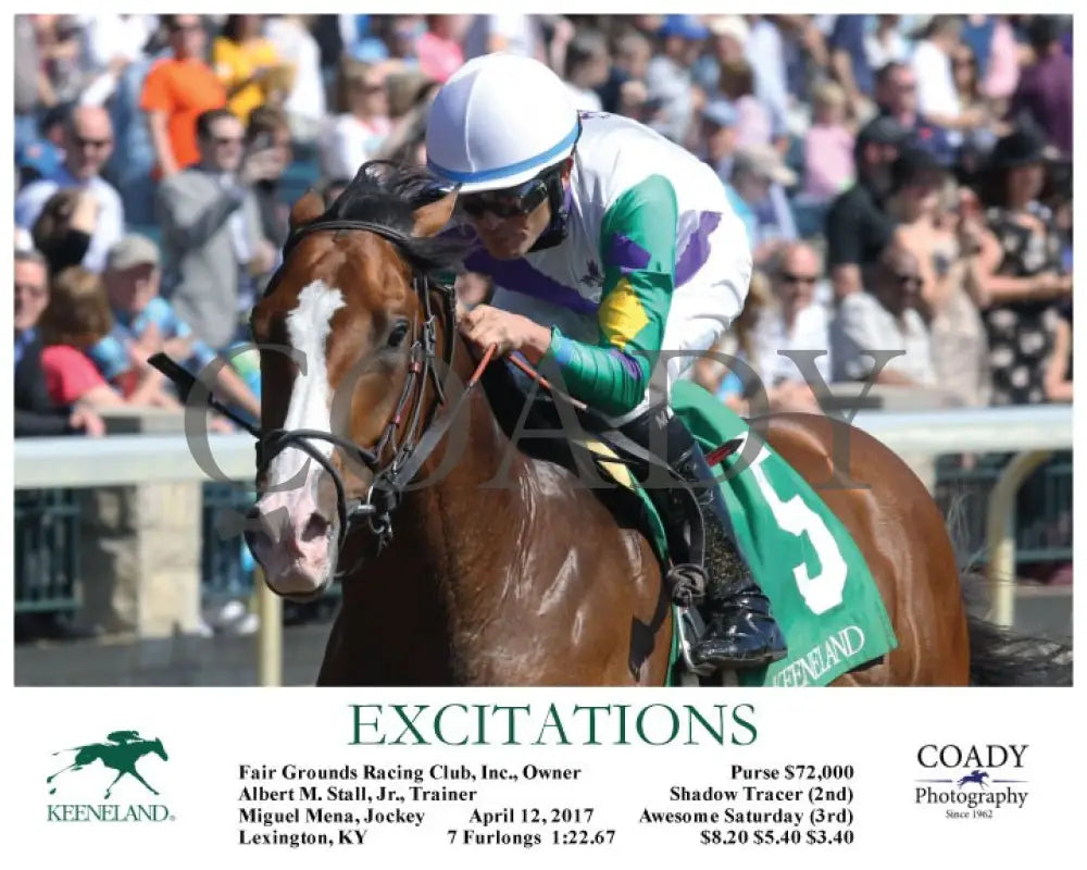 Excitations - 041217 Race 06 Inside Finish Keeneland