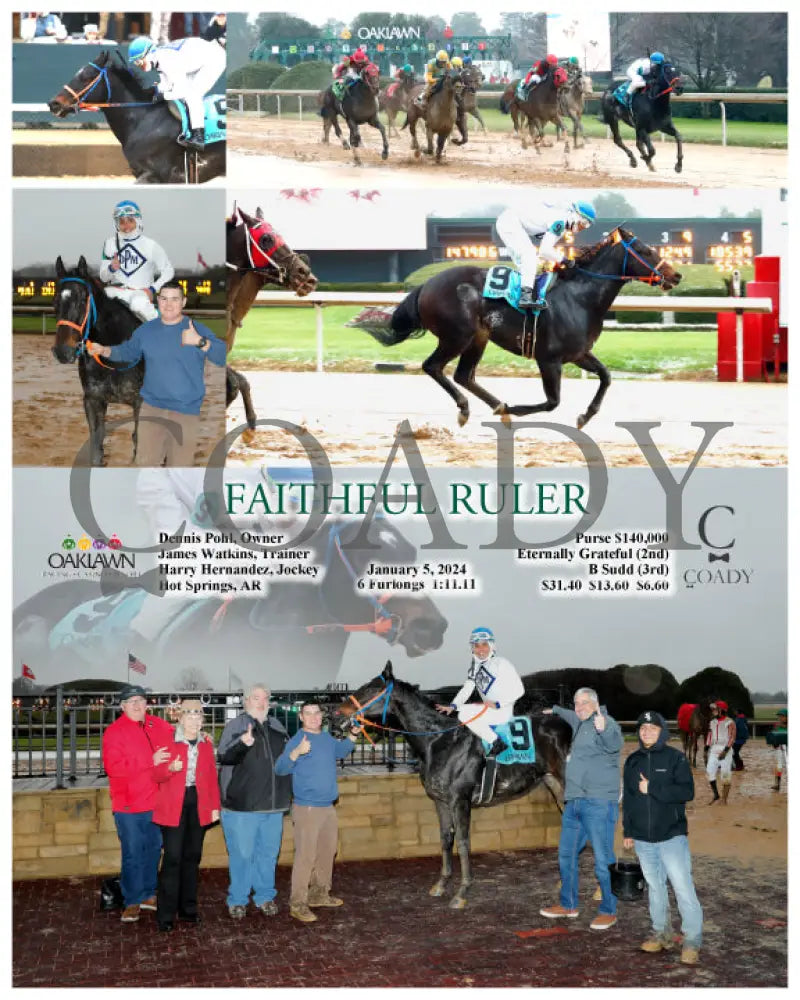 Faithful Ruler - 01-05-24 R09 Op Oaklawn Park