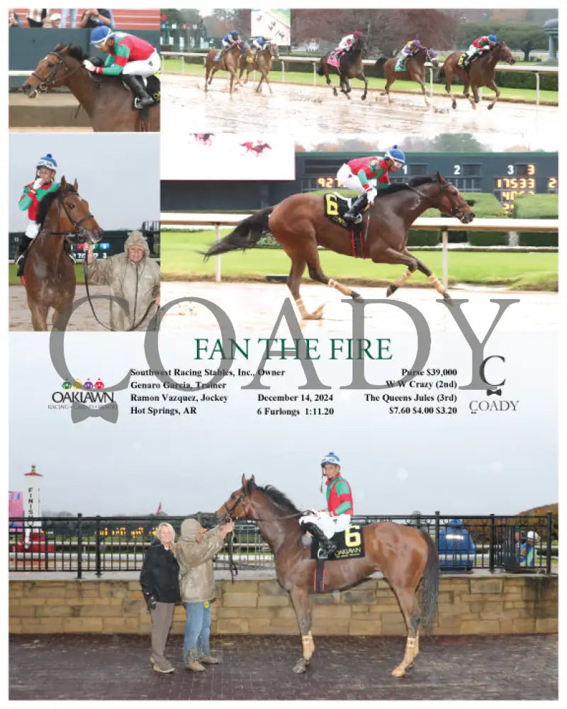 Fan The Fire - 121424 Race 04 Op Oaklawn Park