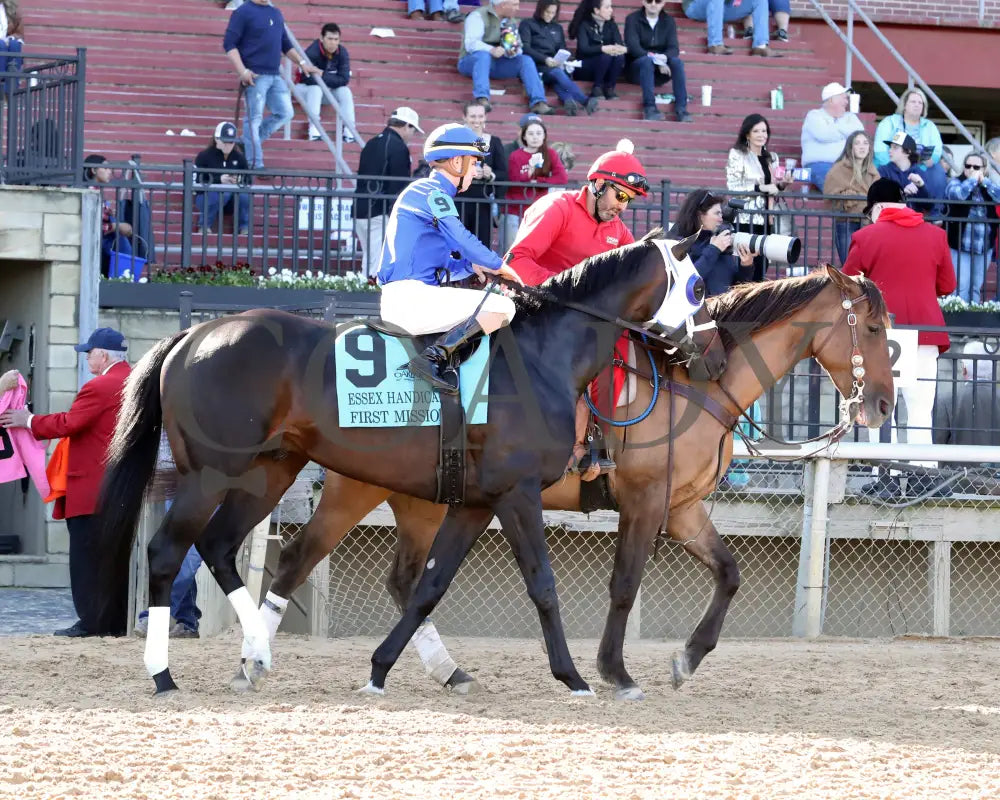 First Mission - The Essex Handicap G3 76 Running 03 - 23 - 24 R09 Op Post Parade 03 Oaklawn Park